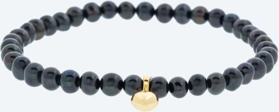 Armband Süßwasserzuchtperlen schwarz
