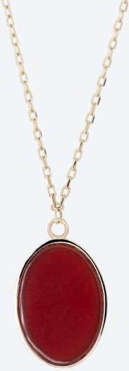 Anhänger+Kette 375 Gelbgold Karneol