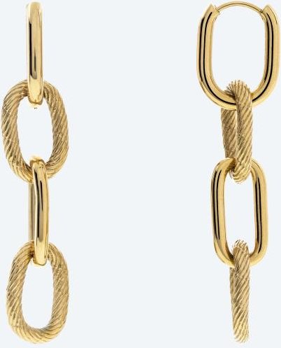 Edelstahl Ohrhänger vergoldet