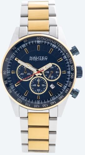 NAUTEC Herren-Chronograph "Thorulf T3" blau-gold