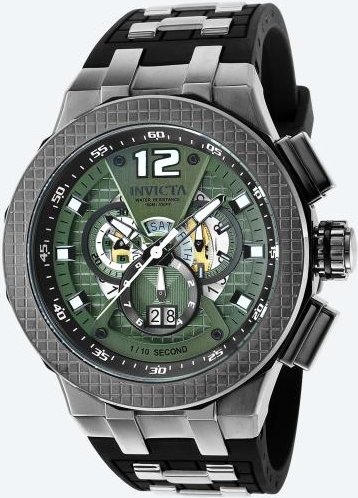INVICTA Chronograph "Speedway" schwarz-grün