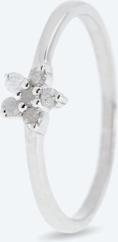 Ring 925 Silber rhodiniert Brillanten