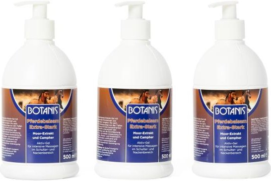 BOTANIS Pferdebalsam Gel Plus Moorextrakt 3x500 ml