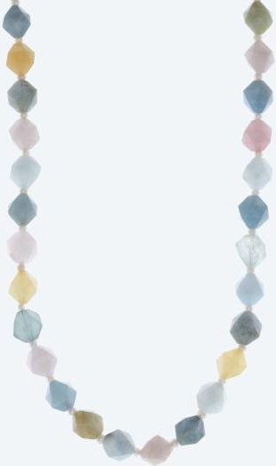 Collier Aquamarin, Morganit Magnetverschluß