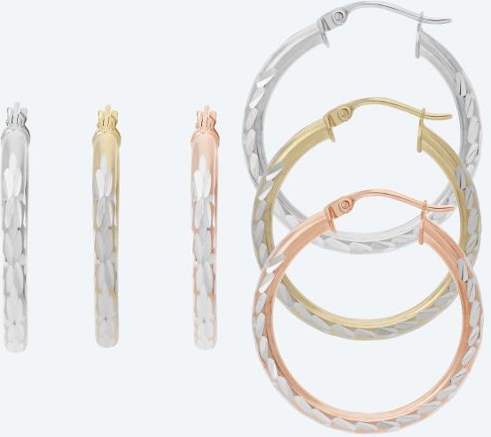 Creolen 925 Sterling Silber diamantiert