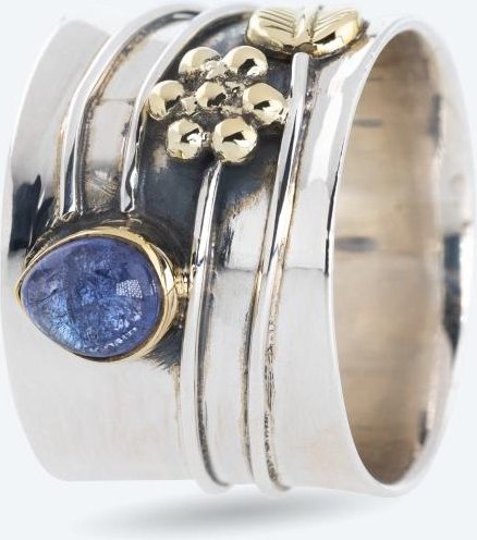 Ring 925 bicolor Tansanit