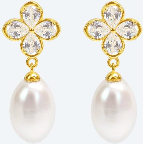 Ohrhänger 925 verg. AAAAAA SWZPerle