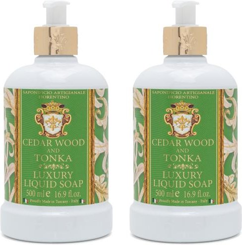 Fiorentino Luxus Flüssigseifen Zedernholz & Tonka