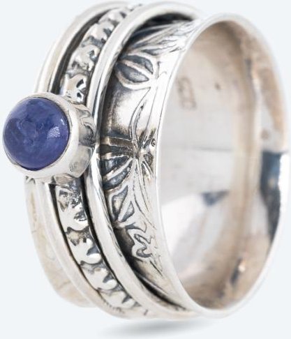 Anti-Stress-Ring 925 Tansanit