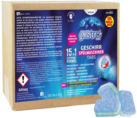 gastro 100 Stück Geschirrspültabs 15in1