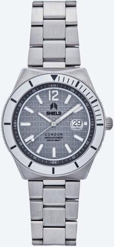 Shield Herrenuhr "Condor", Quarz, 20 ATM, grau