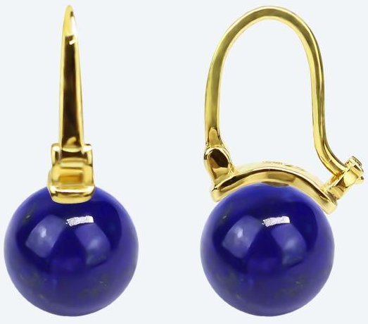 Ohrhänger 925 vergoldet Lapislazuli