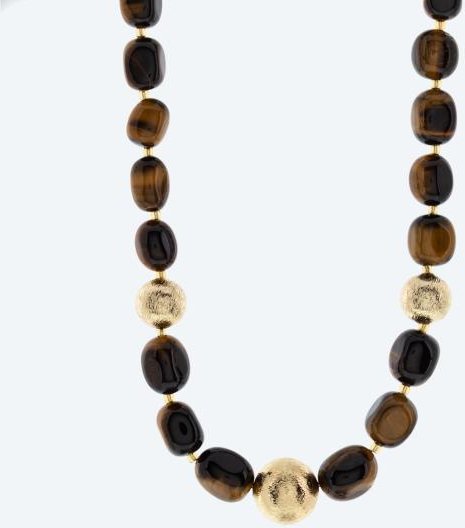Collier Tigerauge ca. 250 ct.