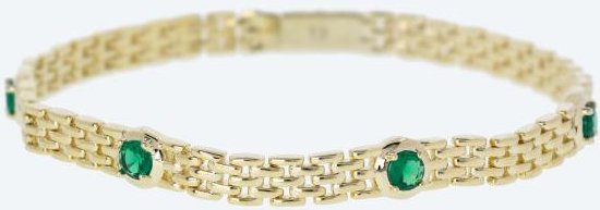 Armband Bronze vergoldet Zirkonia