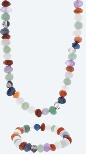 SET Collier+Armband Multicolor