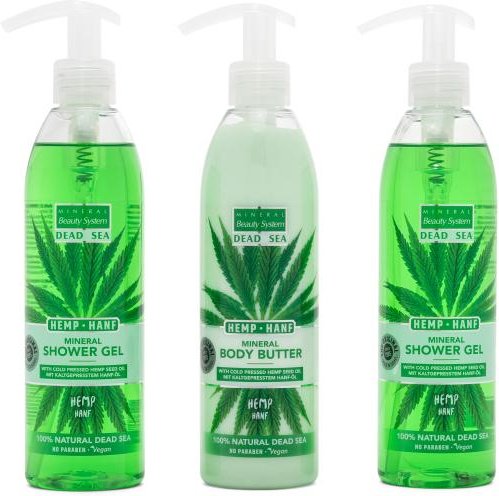 MBS 3er-Set Hanf Body Butter+Duschgel 3x300ml