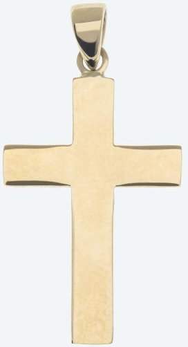 Kreuzanhänger 375 Gelbgold