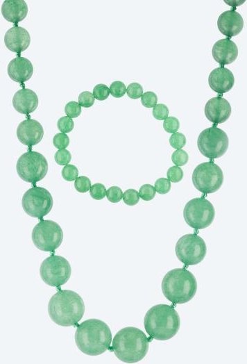 Set 2-teilig Collier+Armband Jade