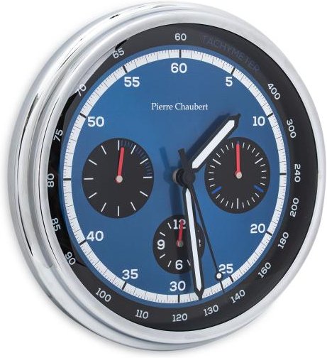 Pierre Chaubert Funk-Wanduhr blau-schwarz