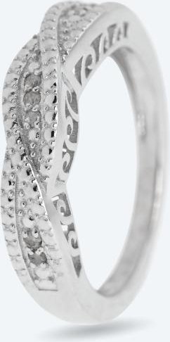 Ring 925 Silber rhodiniert Brillanten