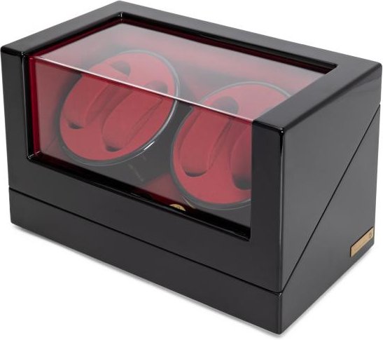 4er Uhrenbeweger "Kubus, Piano Black