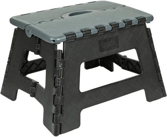 Klappschemel schwarz