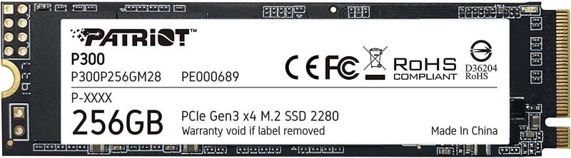 Patriot P300 256GB SSD M.2 PCIe NVMe