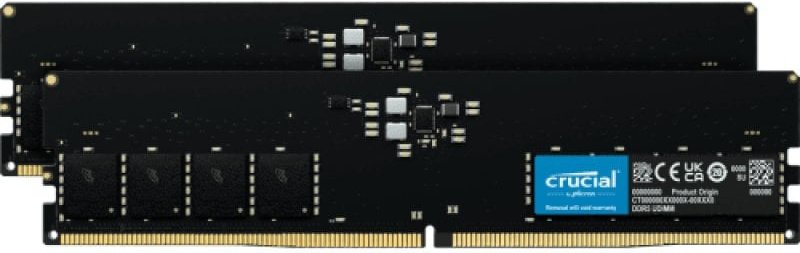 Crucial Ct2k16g48c40u5 DDR5 4800MHz PC5-38400 32GB 2x16GB CL40