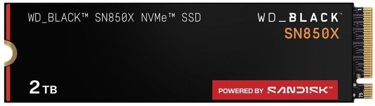 WD Black SN850X 2TB Disco SSD 7300MB/S NVMe PCIe 4.0 M.2 Gen4 16GT/s