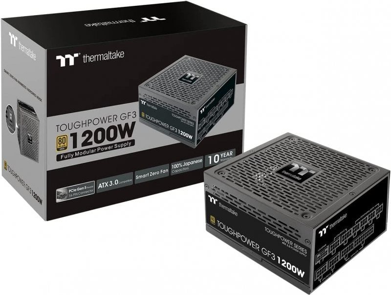 Thermaltake Toughpower GF 3 1200W PCIe Gen 5.0 80 Plus Gold Full Modular
