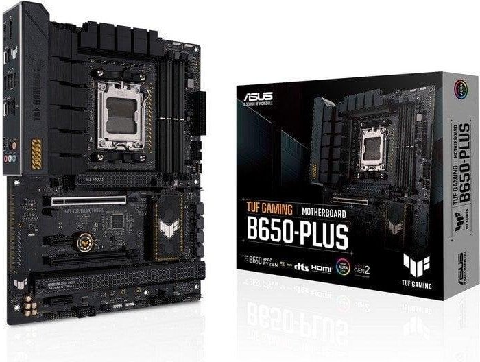 Placa Base ASUS TUF GAMING B650-PLUS B650 Zócalo AM5 DDR5 ATX 2.5GbE PCIe 5.0 Gaming RGB