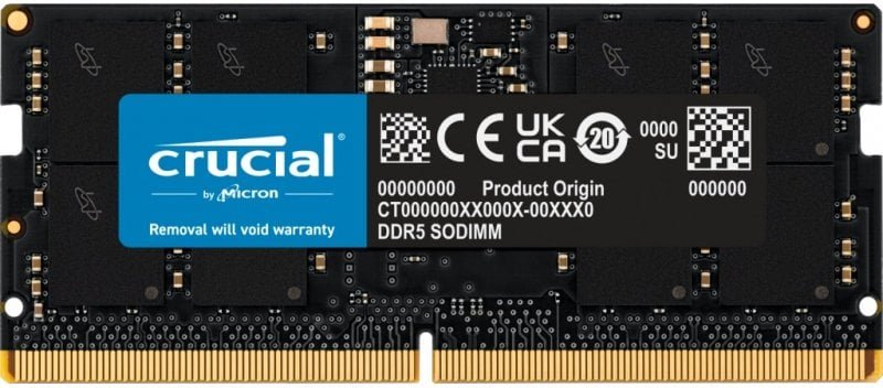 Crucial SODIMM CT16G48C40S5 DDR5 4800MHz PC5-38400 16GB CL40
