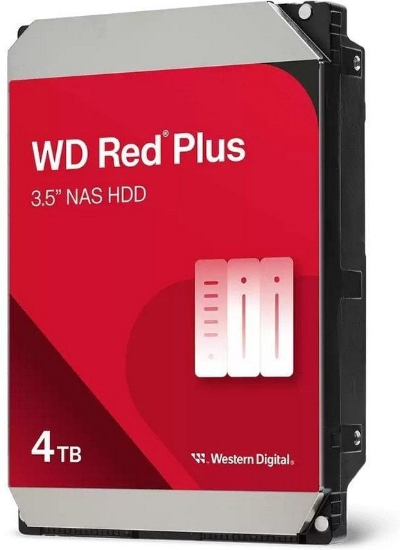 WD Red Plus NAS 4TB Disco interno HDD 3.5" 256MB SATA 3