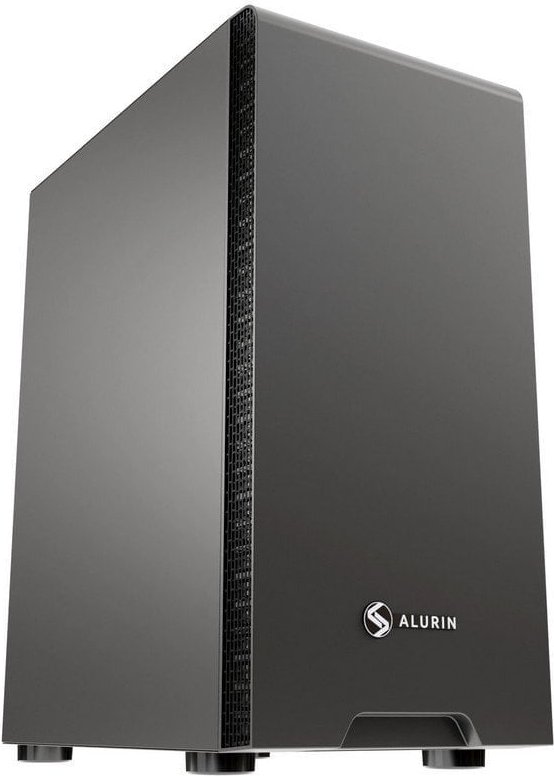Alurin Work Torre ATX Negra + Fuente de Alimentación 500W
