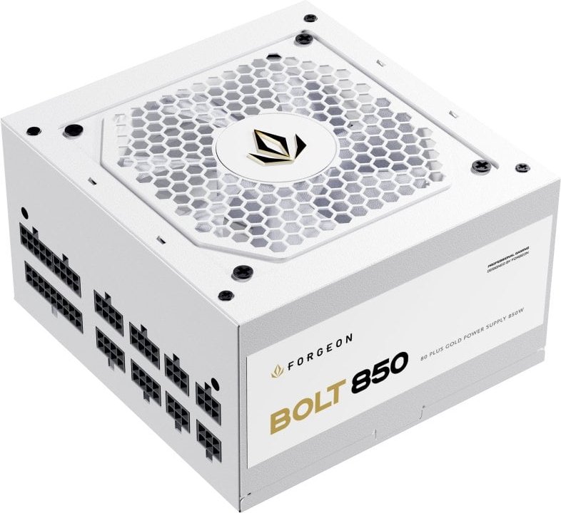 Forgeon Bolt PSU 850W 80+ Gold Full Modular Fuente de Alimentación Blanca