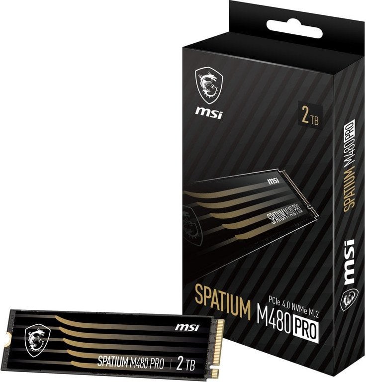 MSI SPATIUM M480 PRO 2TB SSD M.2 PCIe 4.0 NVMe