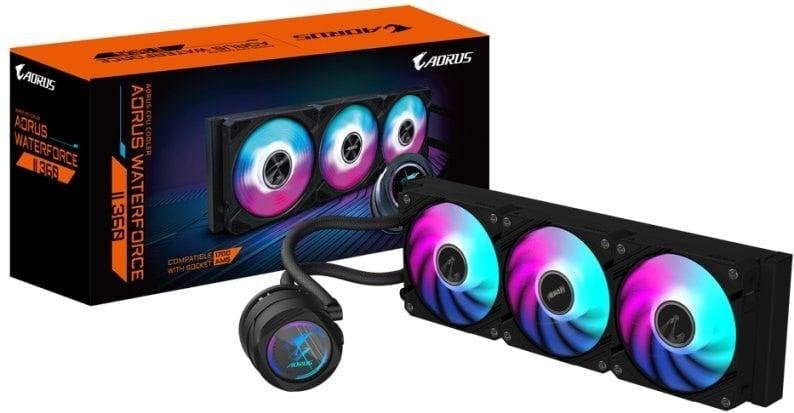 Gigabyte AORUS WATERFORCE II 360 RGB Kit Refrigeración Líquida 360mm Negro