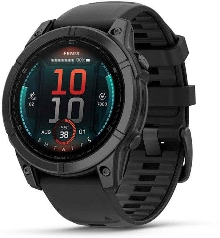 Smartwatch Garmin Fēnix E AMOLED 1.3" GPS Acero Inoxidable 16GB Resistente Agua Negro