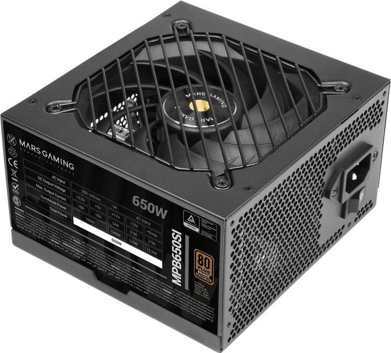 Mars Gaming MPB650SI ATX 650W 80 Plus Bronze Fuente de Alimentación