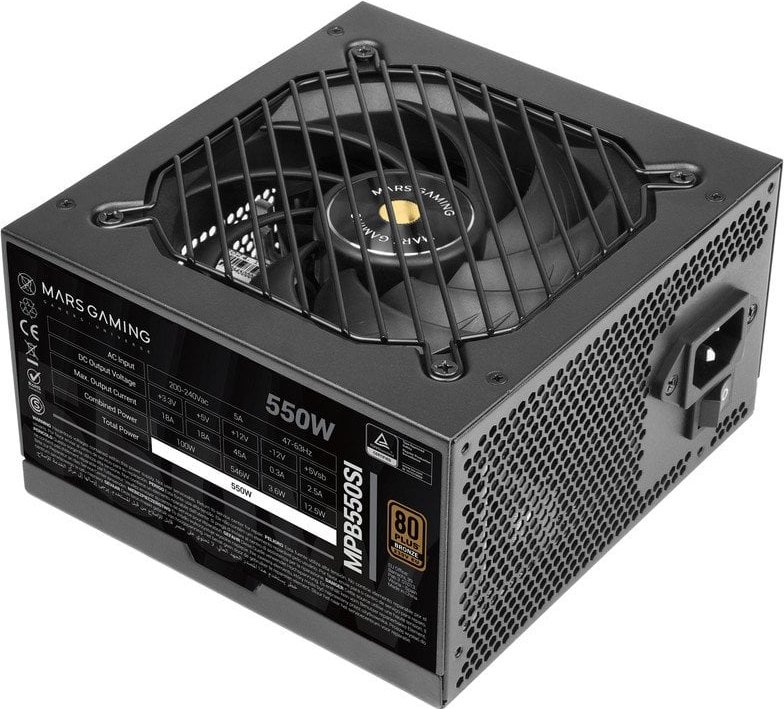 Mars Gaming MPB550SI ATX 550W 80 plus Bronze Fuente Alimentación