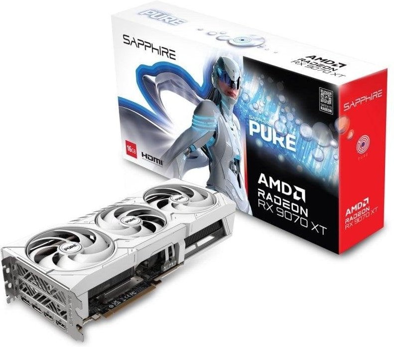 Sapphire PURE AMD Radeon RX 9070 XT 16GB GDDR6 FSR 4