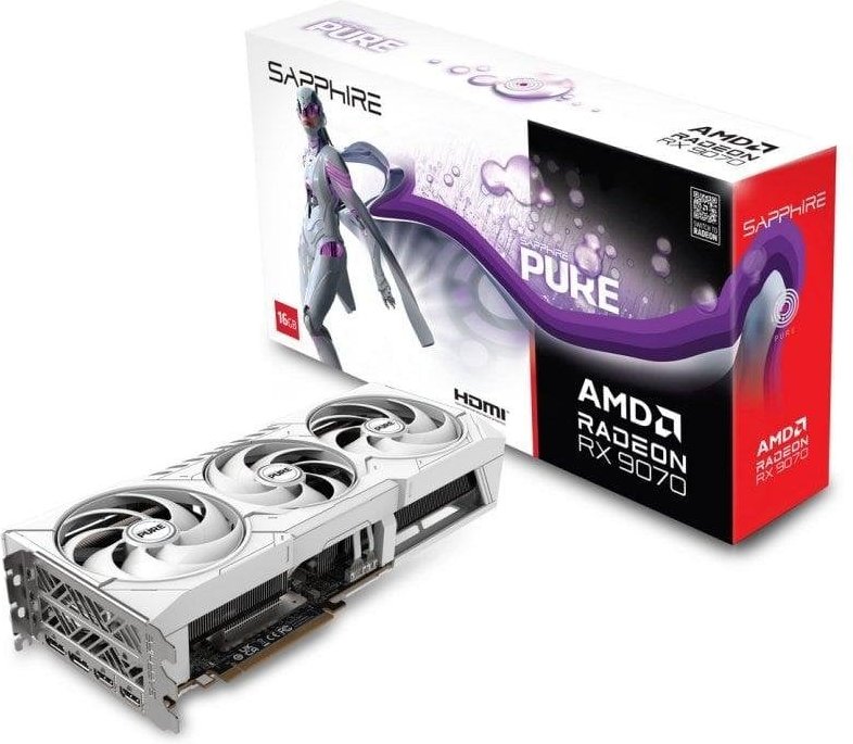 Sapphire PURE AMD Radeon RX 9070 16GB GDDR6 FSR 4