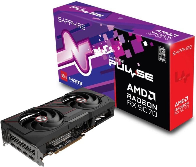 Sapphire PULSE AMD RADEON RX 9070 16GB GDDR6 FSR 4