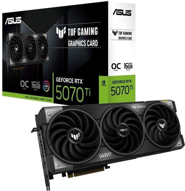 ASUS TUF Gaming GeForce RTX 5070 Ti OC 16GB GDDR7 Reflex 2 RTX AI DLSS4