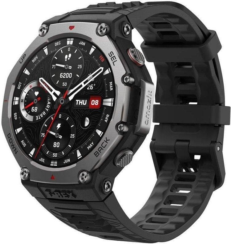 Amazfit T-Rex 3 Reloj Smartwatch AMOLED 2000nits GPS Mapas Control por Voz con IA Negro Onyx