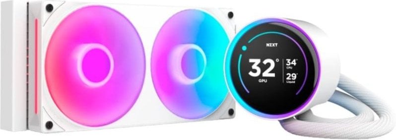 NZXT Kraken Elite 240 RGB Kit Refrigeración Líquida con Pantalla IPS 240mm Blanco