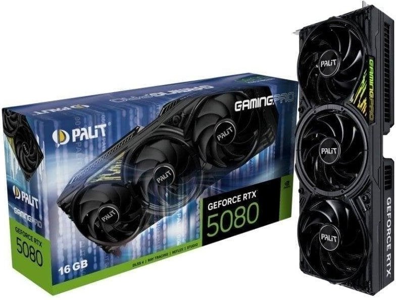 Palit GeForce RTX 5080 GamingPro 16GB GDDR7 Reflex 2 RTX AI DLSS4