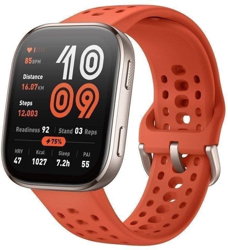 Amazfit Bip 6 Reloj Smartwatch 1.97" 2000nits Mapas Offline 140 Deportes Rojo