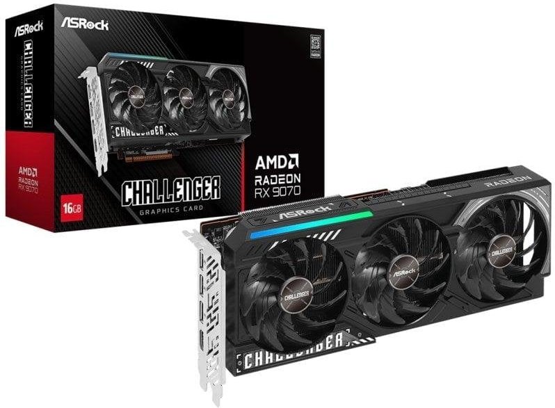ASRock Challenger AMD Radeon RX 9070 16GB GDDR6 FSR 4