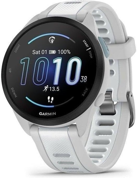 Garmin Forerunner 165 Music Reloj Inteligente Running GPS AMOLED con Garmin Pay Blanco